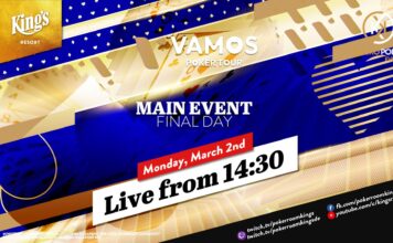 Montag ab 14:30 Uhr – Finaltag des €350 Vamos Poker Tour Main Event aus dem King’s!