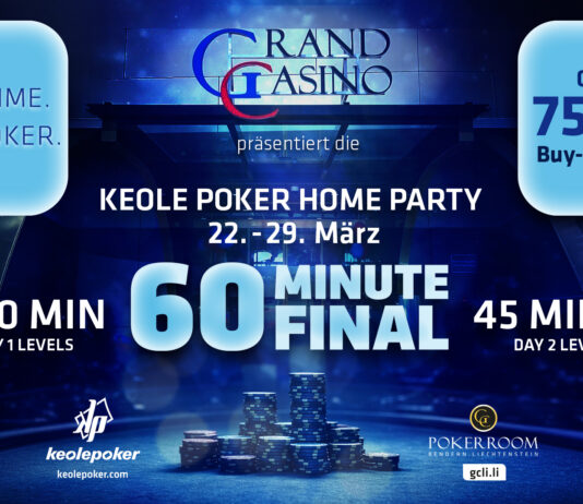 Die Keole Poker Home Party kommt mit CHF 75.000 GTD ins GCLi!