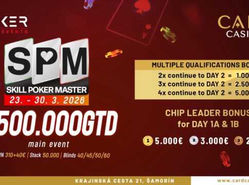Card Casino SK – Skill Poker Masters winken mit Boni und €500k Garantie!
