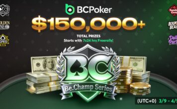 BCPoker verlängert die $150.000+ gtd. Be.Champ Series um einen Monat! BCPoker BeChamp Series - quer