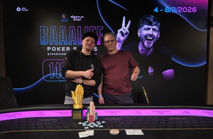 Baaalief Main Event Sieger: (v.l.n.r.) Roman "Romsen", Alfred Gerken