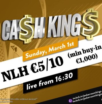Sonntag ab 16:30 Uhr – Ca$h King$ Special NLH €5/€10 aus dem King’s!