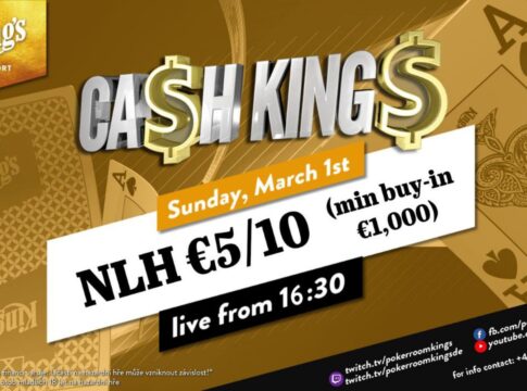 Sonntag ab 16:30 Uhr – Ca$h King$ Special NLH €5/€10 aus dem King’s!