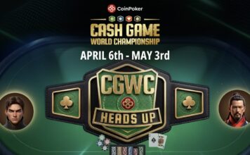 Die Cash Game World Championship ist zurück – diesmal gleich doppelt im Heads Up! CoinPoker Cash Game World Championship Heads Up CGWC HU