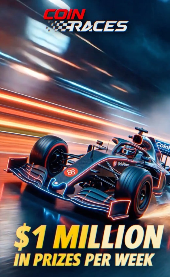CoinPoker CoinRewards CoinRaces Coin Races - 1 Million USDT per Week