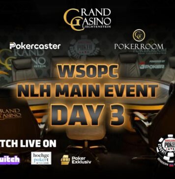 Montag ab 15:30 Uhr – Tag 3 des CHF 1.500 WSOP Circuit Liechtenstein Main Event!