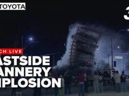 Eastside Cannery Explosion - FOTO News 3 Las Vegas
