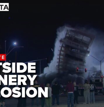BOOM! Seit 2 Uhr nachts gibt es ein Casino weniger in Las Vegas! Eastside Cannery gesprengt! Eastside Cannery Explosion - FOTO News 3 Las Vegas