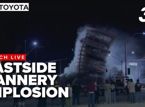 Eastside Cannery Explosion - FOTO News 3 Las Vegas