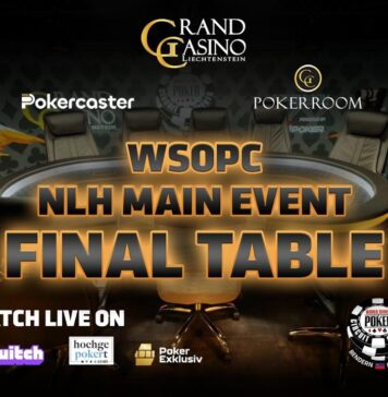 Dienstag ab 13:30 Uhr – Finale des CHF 1.500 WSOP Circuit Liechtenstein Main Event!
