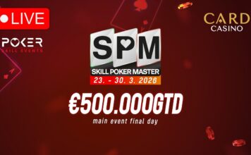 Montag ab 16:30 Uhr – Finale des €350 Skill Poker Masters NLH Main Event!