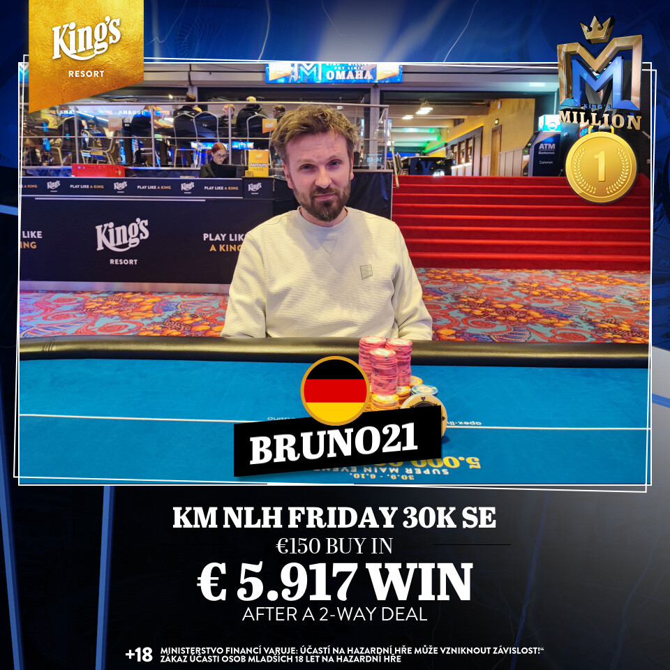 Sieger im KM NLH Friday 30k SE: "BRUNO21" (GER)