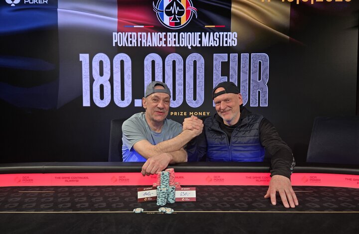 PFB Poker France Belgique masters PKO Event - vlnr Brudi, Taubexx