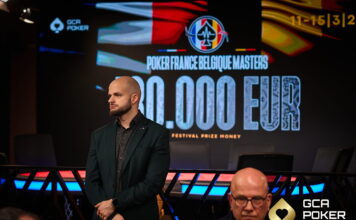 Milo führt vor dem Finale der Poker France Belgique Masters im GCA!