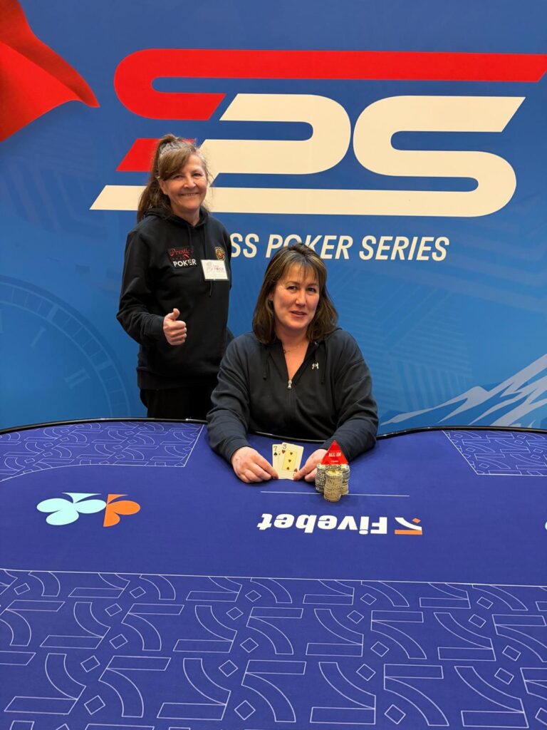 SPS Aix-les-Bains - Swiss Poker Ladies Event: Gabi Wirth Biri (l.)mit Siegerin Celine Diot