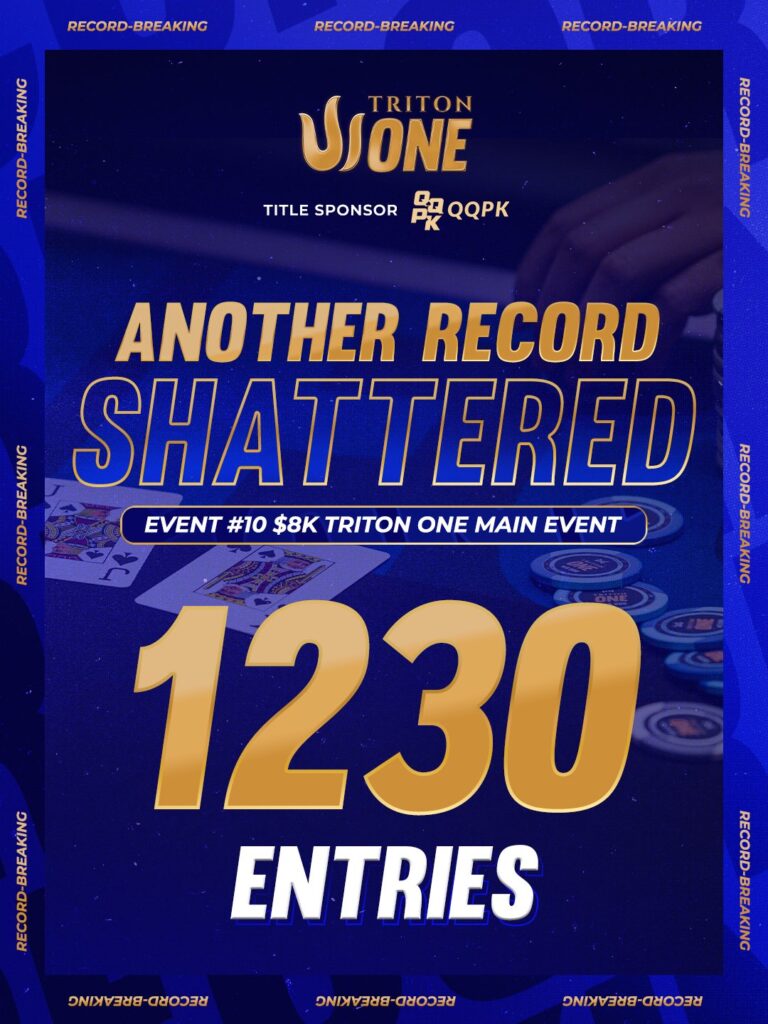 TRITON ONE MAIN EVENT Entries Record