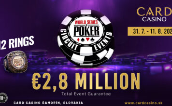 Zwölf WSOP Ringe und €2.800.000 Garantien beim WSOP Circuit Slovakia im Card Casino Samorin!