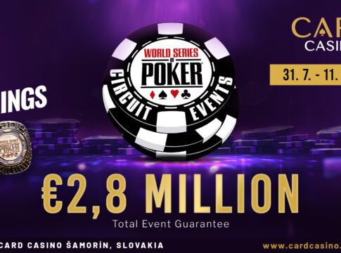 Zwölf WSOP Ringe und €2,8 Mio. Garantie beim WSOP Circuit Slovakia im Card Casino Samorin!