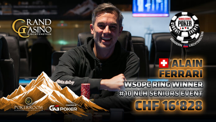 WSOPC Event #10 - Seniors Event: Alain Ferrari WSOPC Event #10 - Seniors Event: Alain Ferrari