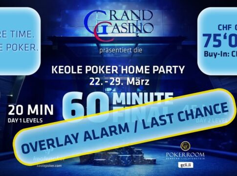 Krasse Overlay-Gefahr bei der Keole Poker Home Party – Beck neuer Mega-Chipleader!