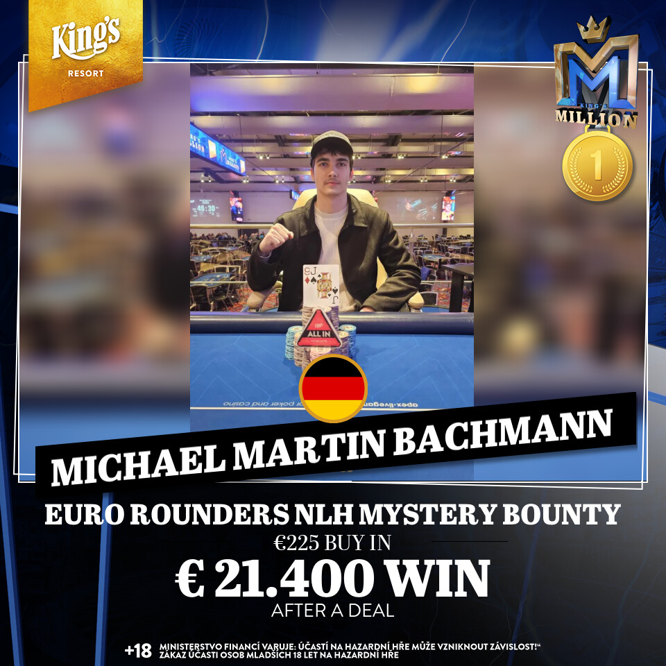 euroRounders Euro Rounders NLH Mystery Bounty - Michael Bachmann