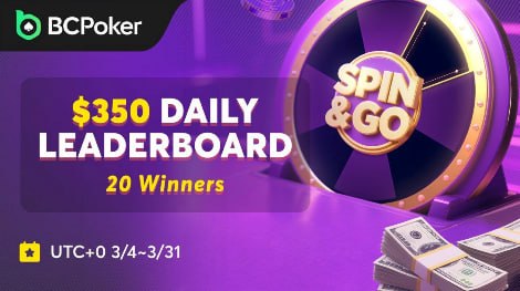 2026-03-31 - BCPoker - Spin + Go Daily Leaderboard