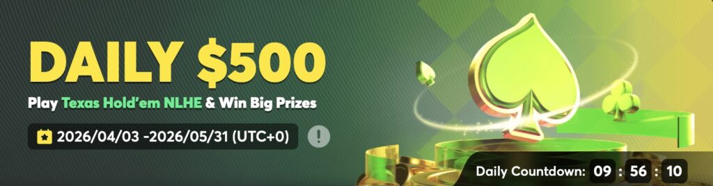 2026-05-30 - Daily Leaderboard - 50 Winners NLHE banner