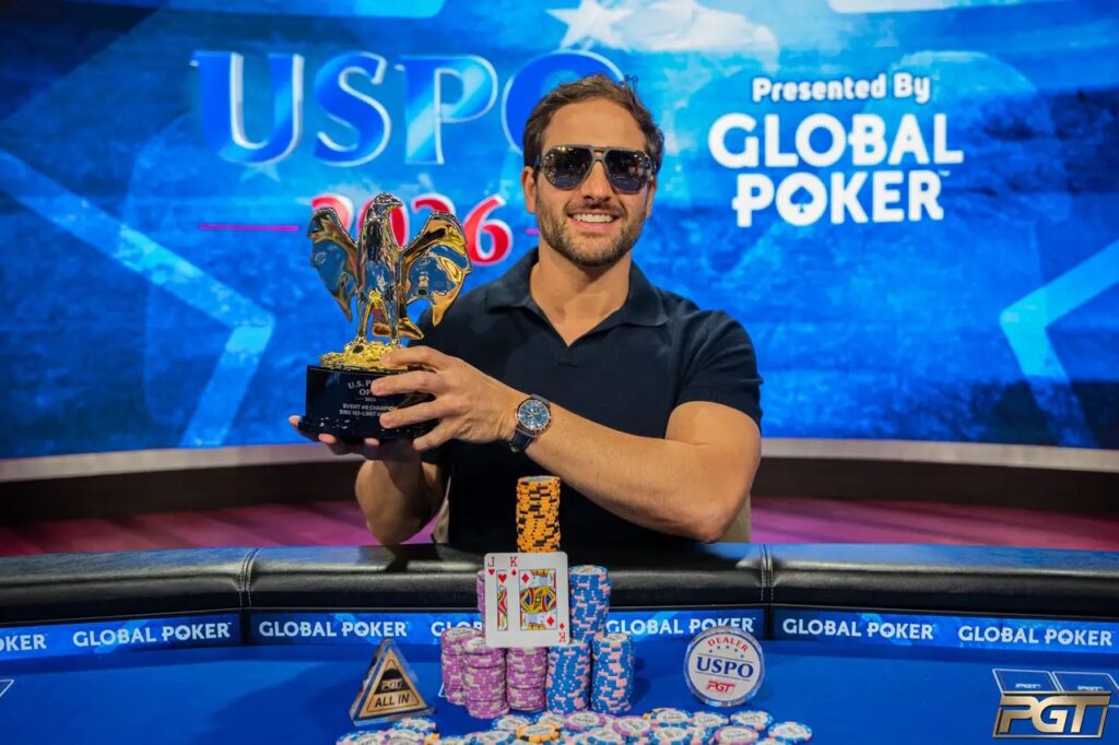 Sieger im USPO U.S. Poker Open $15.000 No-Limit Hold#em Event #8: Joao Simao (BRA)