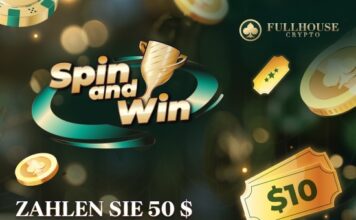 FullHouse Crypto lädt zum $1M Spin and Win! – So sichert ihr euch ein kostenloses $10 Ticket!