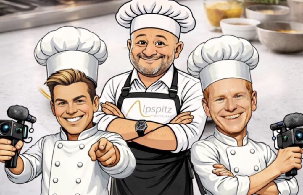 Alpspitz Dinner - Yalcin Dündar, Felix Schneiders xflixx, Jan Wagner HeyHansi HansiWurst