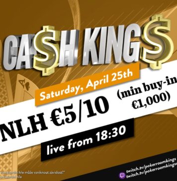 Samstag ab 18:30 Uhr – Ca$h King$ Special NLH €5/€10 aus dem King’s!