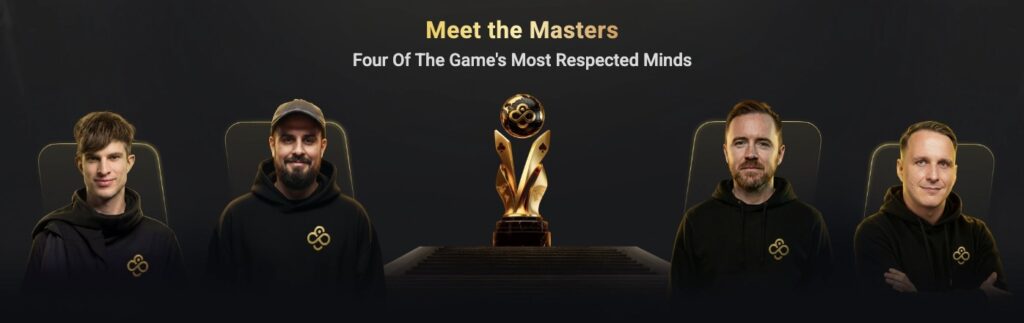 CoinPoker World Poker Masters WPM - Meet the Masters - Mario Mosböck Mosboeck, Alejandro Lococo Papo MC, Patrick Leonard pads, Benjamin Rolle BenCB