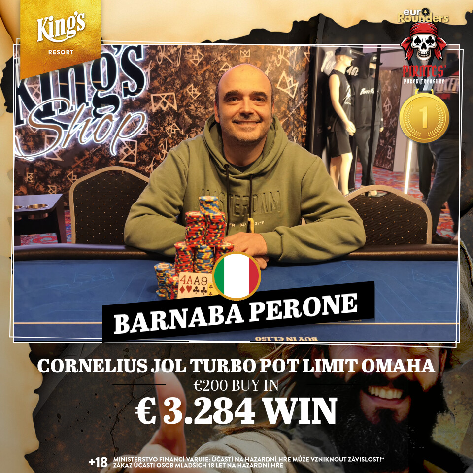 Cornelius Jol Turbo Pot Limit Omaha - Barnaba Perone