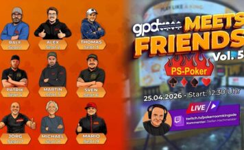 Samstag ab 12:30 Uhr – Livestream GPD meets PS Poker Mainz Vol. V!