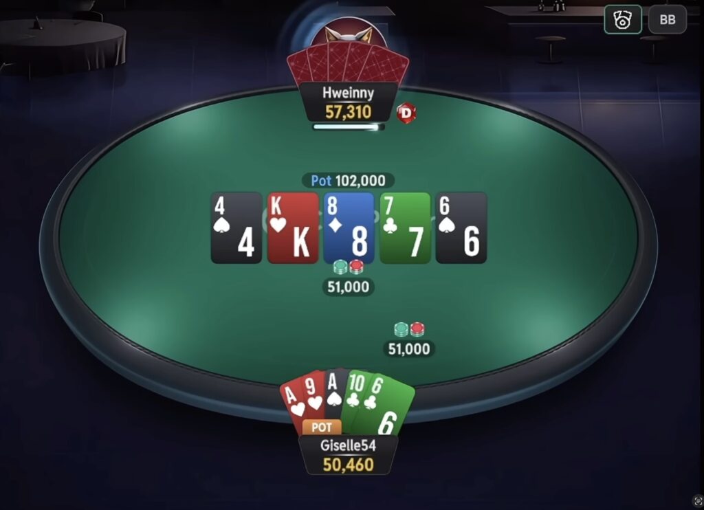 Giselle54 vs Hweinny - PLO5 PL100000 500-1000