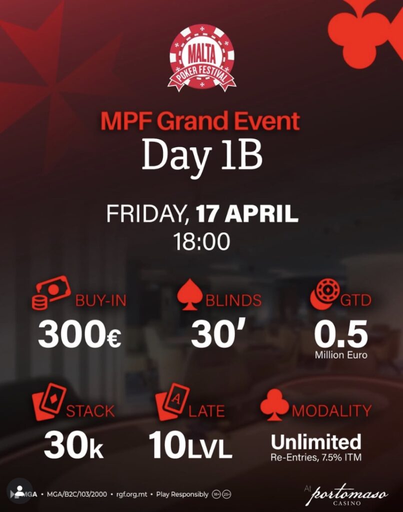 MPF Malta Poker Festival Spring 2026 - Grand Event