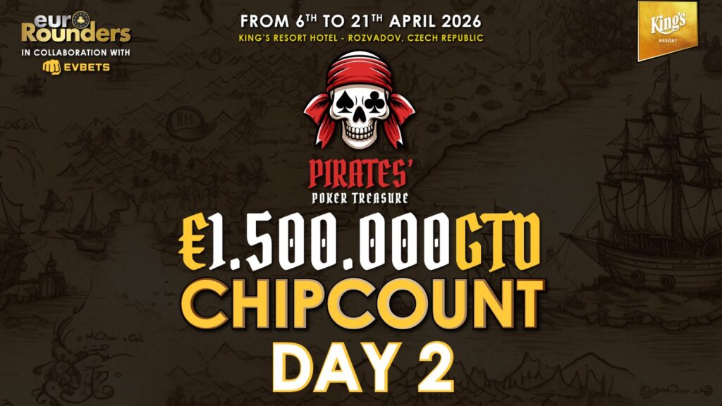 PPT Pirates Poker Treasure Main Event Blackbeard Mystery Bounty - Day 2 Chipcount