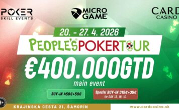 Fette €400.000 Garantie bei der People’s Poker Tour im CC Samorin!