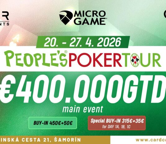 Fette €400.000 Garantie bei der People’s Poker Tour im CC Samorin!