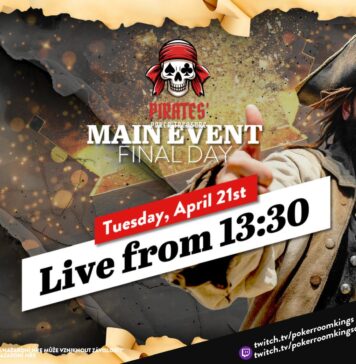 Dienstag ab 13:30 Uhr – Finale des €480 Pirates Poker Treasure Mystery Bounty Main Event!