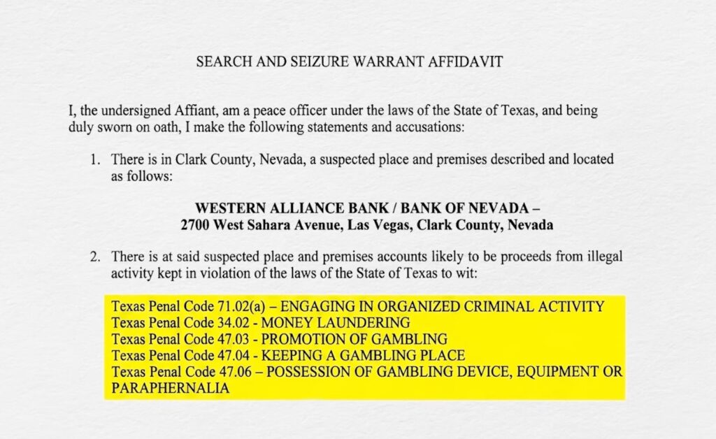 The Lodge Card Club - Durchsuchungsbefehl - Page 1