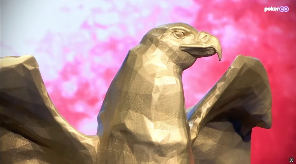 US Poker Open USPO - Golden Eagle Trophy - Closeup