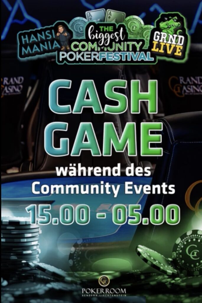 the biggest Community Poker Festival - Cash Game