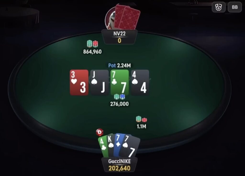 2 Millionen Dollar Pot Hand - GucciNIKE vs NV22
