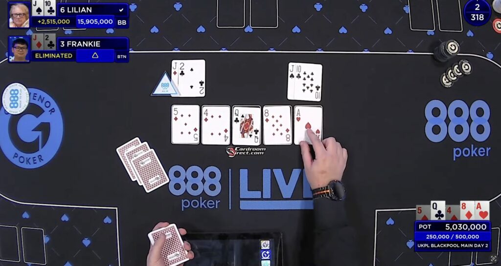 888poker UKPL Blackwood Main Event - FINAL HAND SHOWDOWN