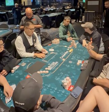 15 Minuten Stalling vor dem nächsten Payjump! Was hättet ihr gemacht? (Video inside) Aussie Millions - Guy Taylor 15 Minutes Stalling Zeitspiel