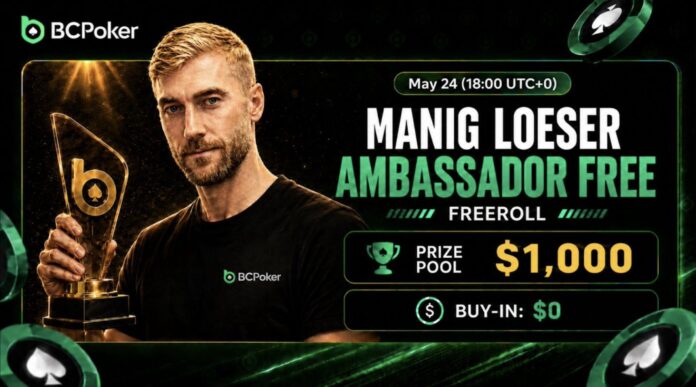 BCPoker Ambassador Global Manig Loeser Löser WEEKLY FREEROLL BCPoker Ambassador Global Manig Loeser Löser WEEKLY FREEROLL