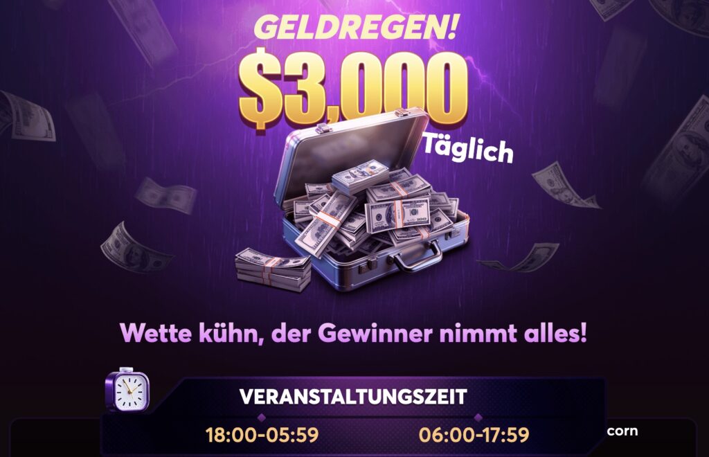 BCPoker Cash Rain