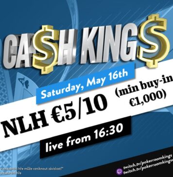 Samstag ab 16:30 Uhr – Ca$h King$ Special NLH €5/€10/€25 aus dem King’s!