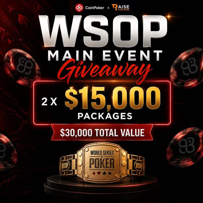 CoinPoker Raise Your Edge RYE BenCB Benjamin Rolle WSOP Main Event Giveaway